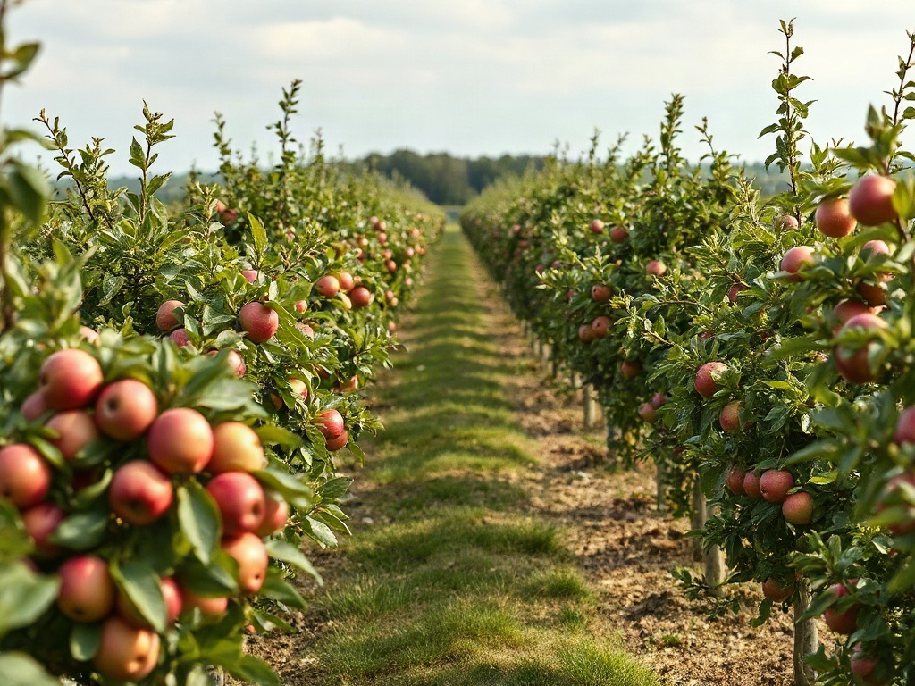 apple orchards in spring