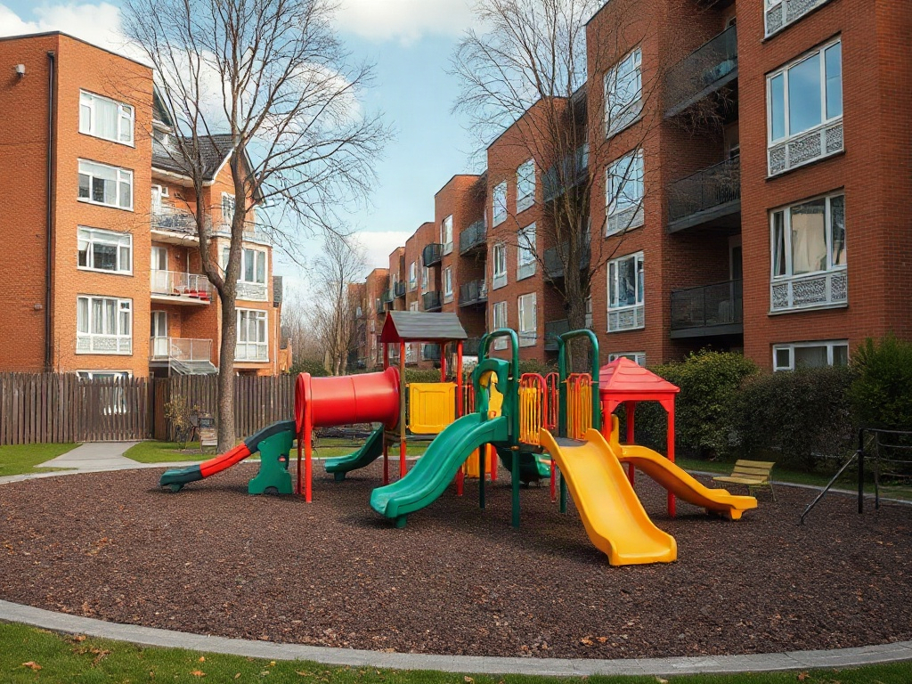 playground in a Hamburg neighborhood